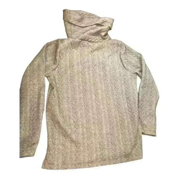 J. CREW Cable-knit cowlneck top Fits Sz Small, TRUE TO SIZE  color beige - Picture 3 of 5